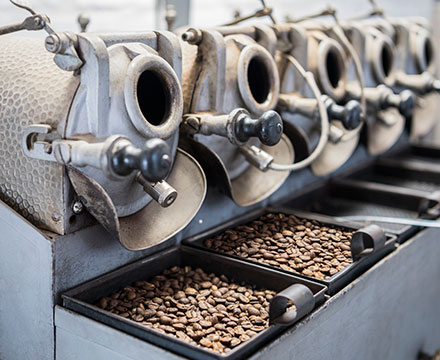 coffee roasters in our R&D lab