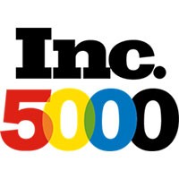 A logo of inc. 5 0 0 0 with the number five